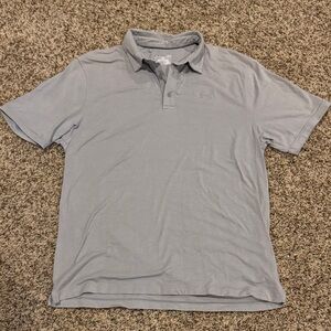 Men’s Under Armour Light Gray Polo Shirt - Size Large